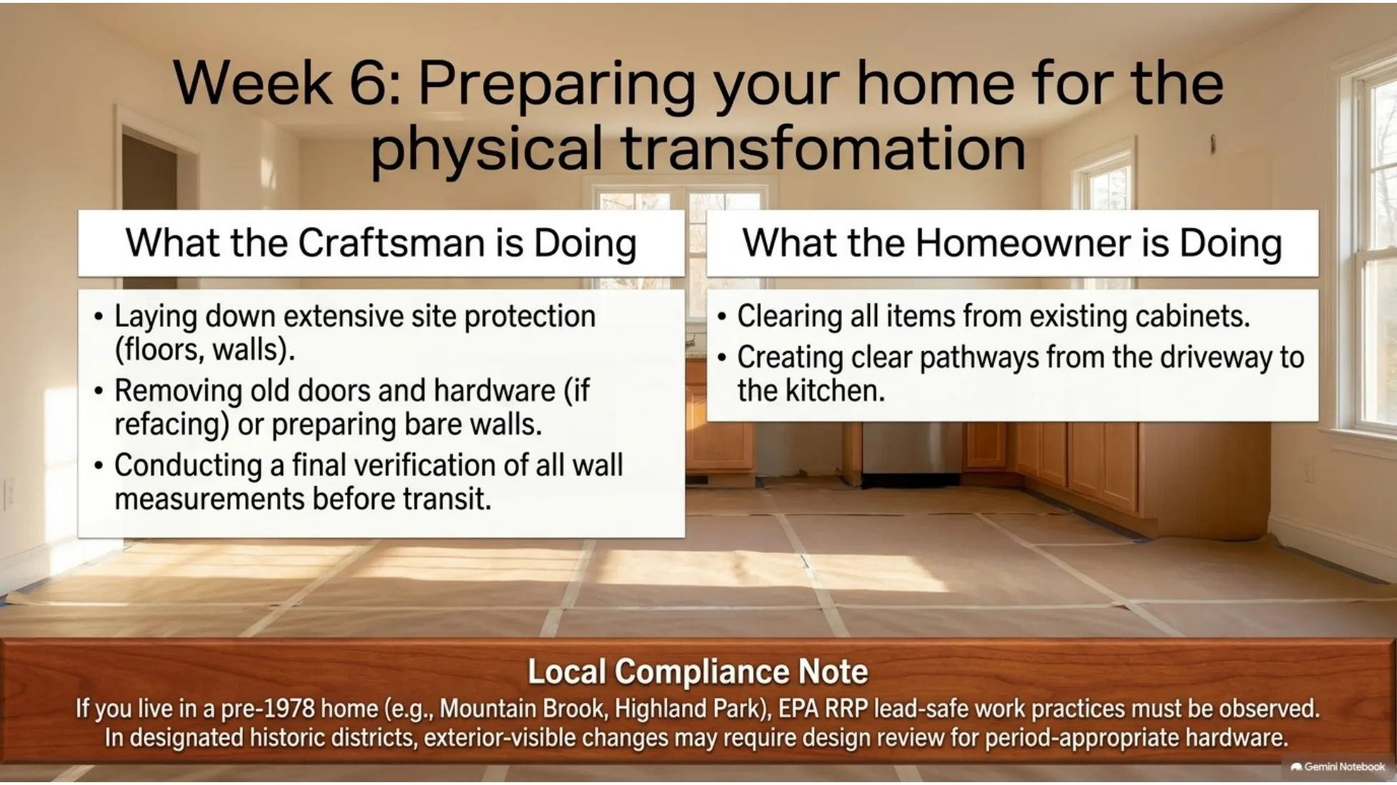 8 weeks to heirloom cabinetry slide 10