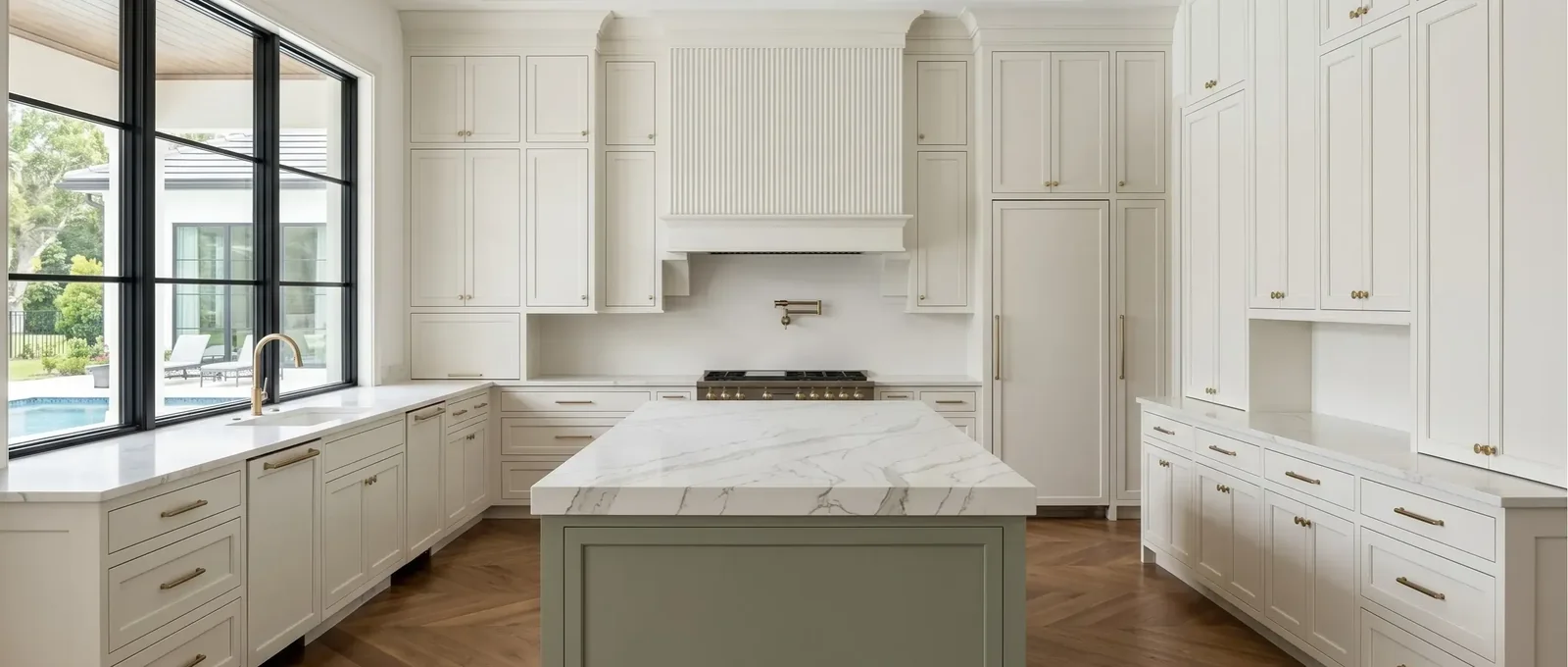 Custom cabinets contractor on a job site in Birmingham, AL