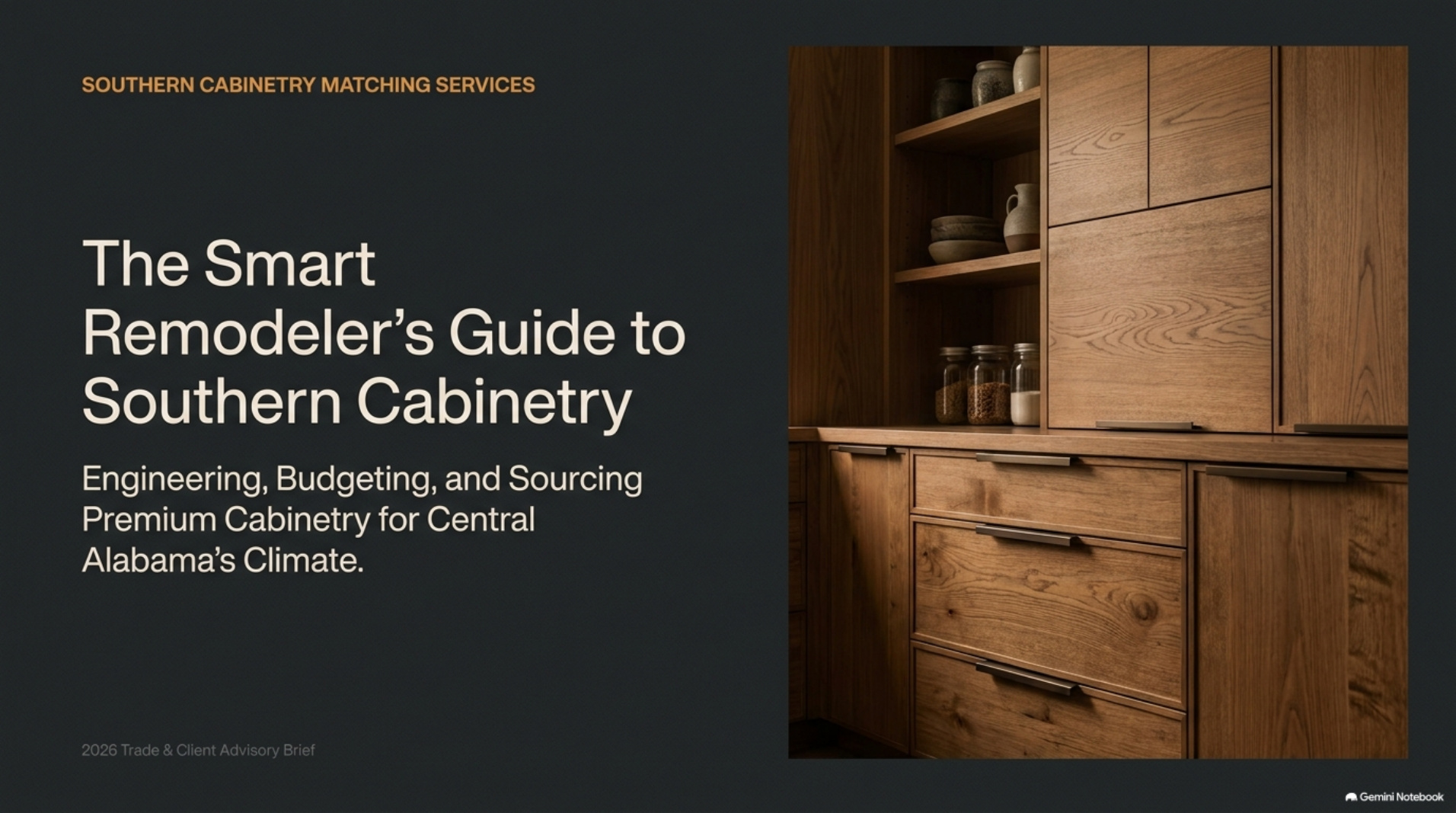 Southern cabinetry matching services