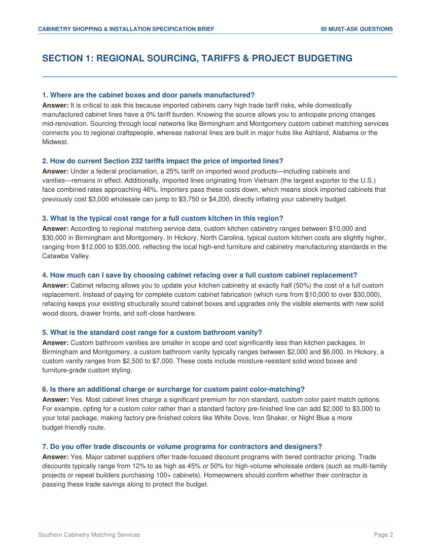 The 50 must-ask questions