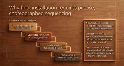 The Install Sequence Nobody Can Skip: Boxes, Templating, Stone, Plumbing