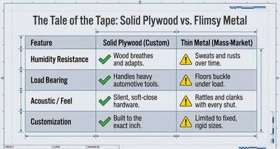 Solid Plywood vs Thin Metal Garage Kits: The Tale of the Tape