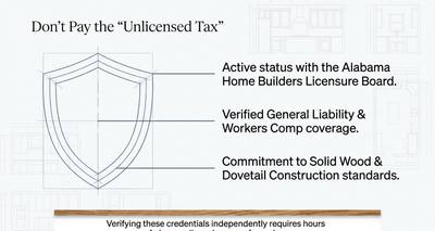 The Unlicensed Tax: What an Unlicensed Alabama Cabinet Installer Really Costs You
